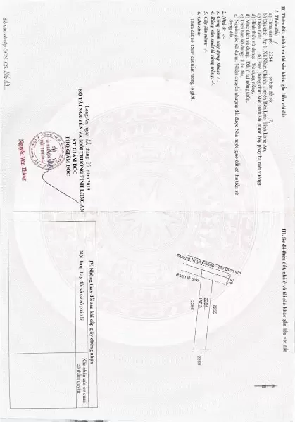 Bán nền thổ cư ấp 1, Nhựt Chánh , Bến Lức dt 167m2 giá 1,99 tỷ