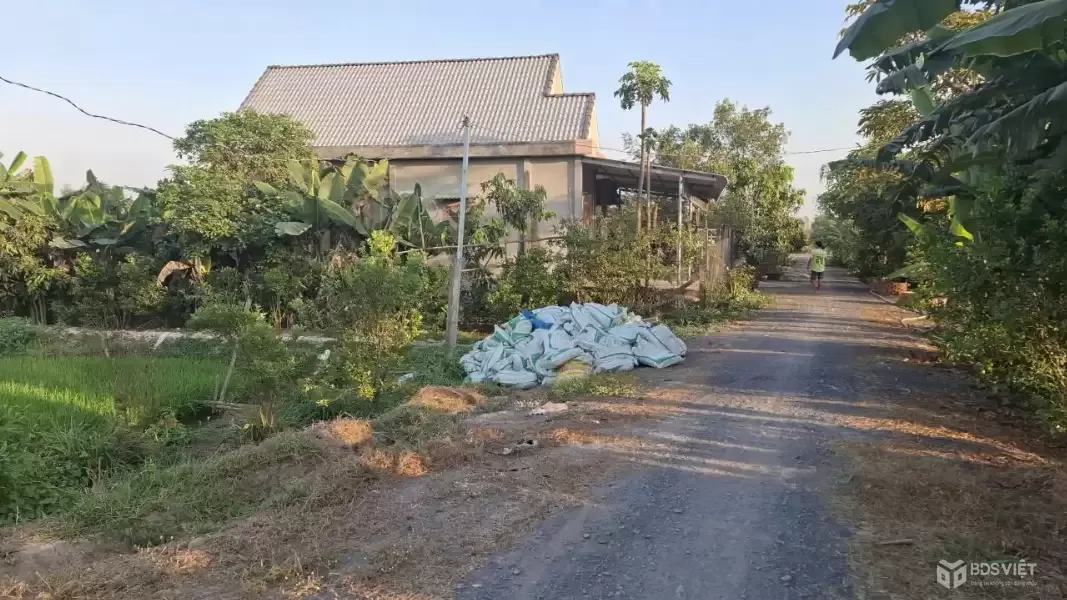 Bán đất xã Tân Phú , Đức Hòa tdt 10.075m2 ( 300m2 thổ ) đường đá xanh 7m giá 5,5 tỷ