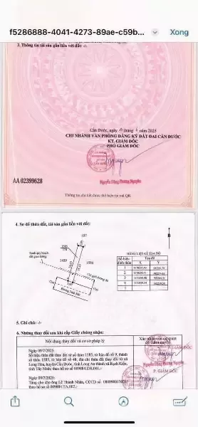 Bán nền thổ cư mặt tiền ĐT 830 , xã Long Hòa , Cần Đước dt 174m2 giá 3 tỷ