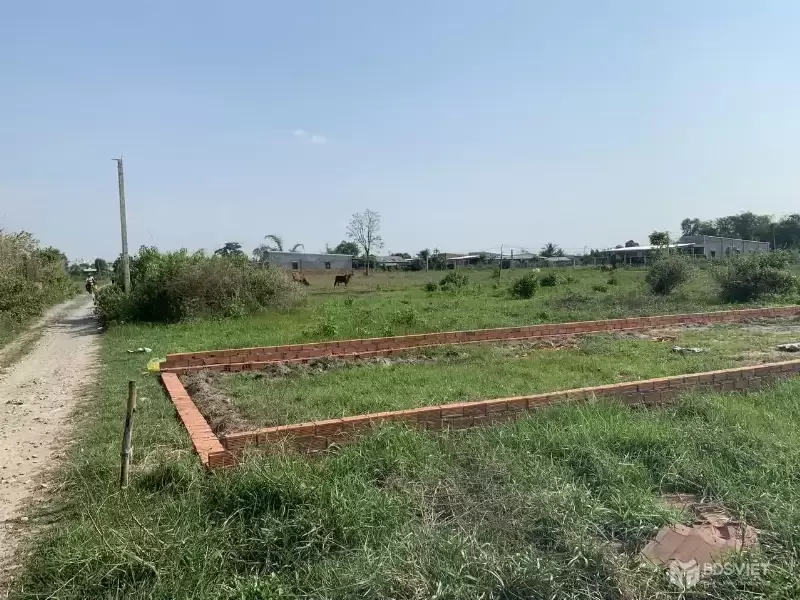 LÔ ĐẤT ĐẸP XE HƠI TỚI ĐẤT NGAY PHÚ SINH CÁT TƯỜNG - GẦN KHU CÔNG NGHIỆP ĐỨC HOÀ.ĐỨC LẬP HẠ LONG AN - GẦN CHỢ MỸ HẠNH BẮC TRƯỜNG HỌC MỸ HẠNH BẮC151M2.FULL THỔ CƯ - SỔ HỒNG RIÊNG - CHỈ 1.55 TỶ