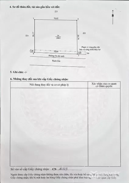 Bán đất thổ vườn đường đá xanh xe hơi Thạnh Hòa, Bến Lức tdt 16000m2 ( 2063m2 thổ) giá 15 tỷ