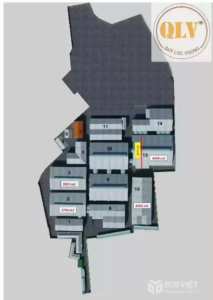 Cho thuê đất & nhà xưởng Tân Hiệp, Tân Uyên, Bình Dương 48.137m²