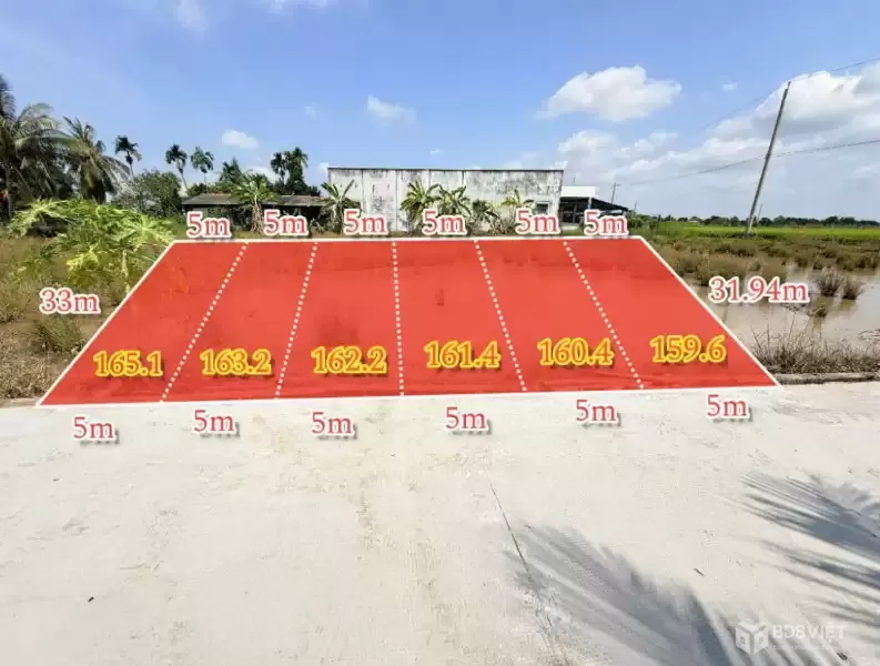 Bán 6 lô thổ cư liền kề mặt tiền đường beton Nguyễn Văn Tiết , Lạc Tấn giá 370tr , 390tr , 450tr