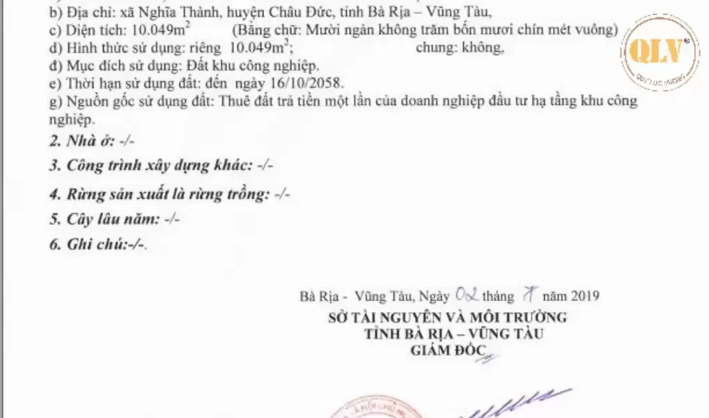 Bán 3 lô đất – KCN Châu Đức, Nghĩa Thành, Bà Rịa - Vũng Tàu