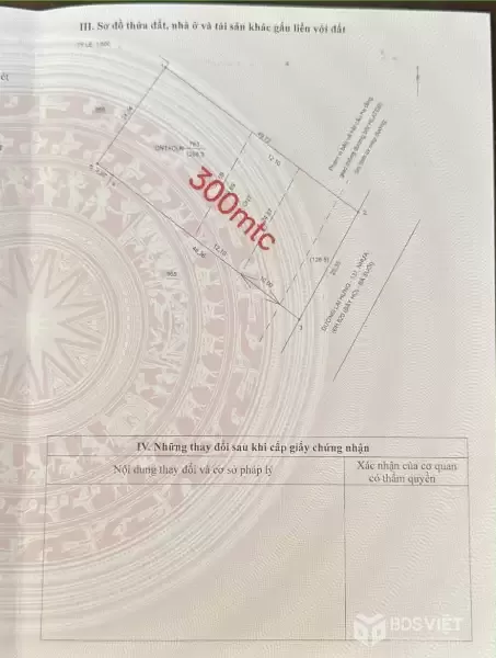 Bán đất mặt tiền Lai Hưng 137, Bến Cát tdt 1258m2 ( 300m2 thổ ) giá 7 tỷ