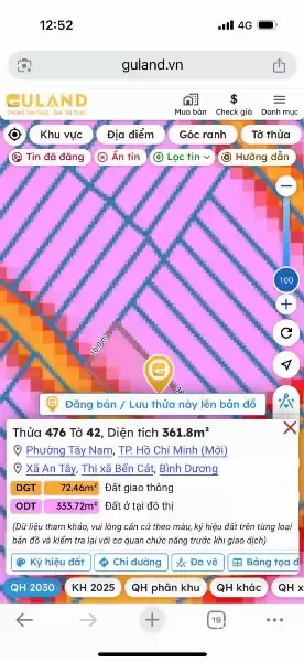 ĐẤT VỊ TRÍ ĐẸP  - GIÁ TỐT Cần bán nhanh lô đất tiềm năng tại Xã An Tây Bến Cát, Bình Dương