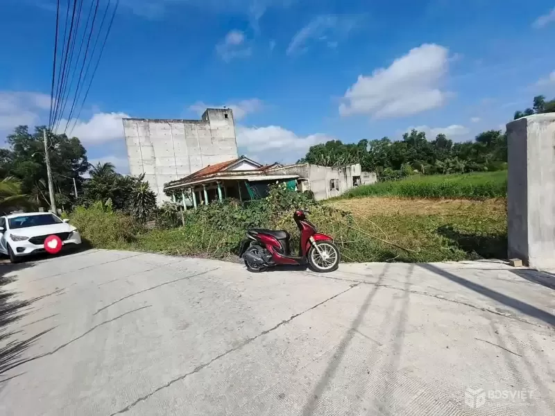 Bán đất thổ cư đường oto beton Nhựt Chánh dt 1000m2 full thổ giá 3,3 tỷ