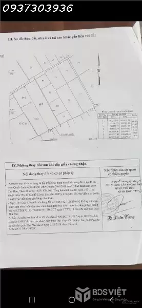 Bán đất 1037m² Tam Bình Thủ Đức, ngang 16m, 555m² thổ cư, gần đường Ngô Chí Quốc – giá 32 tỷ