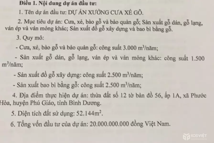 Bán đất trống Phước Hòa, Phú Giáo 48.405m²