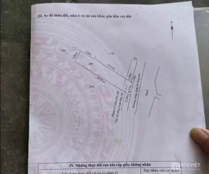 Bán đất mặt tiền beton Bà Lư, xã Thạnh Đức dt 240m2 (200m2 thổ) giá 1,1 tỷ