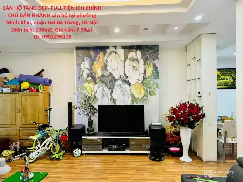 CĂN HỘ TẦNG ĐẸP- FULL TIỆN ÍCH CHÍNH CHỦ BÁN NHANH căn hộ tại quận Hai Bà Trưng, tp Hà Nội