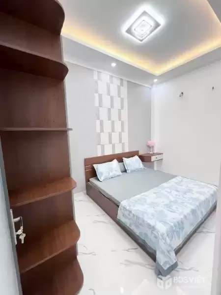 Bán 6 căn nhà xây đồng bộ mt đường Lê Thị Ty, Long Thượng dt 144m2 1 lầu,3pn,2wc giá 3,45 tỷ/căn