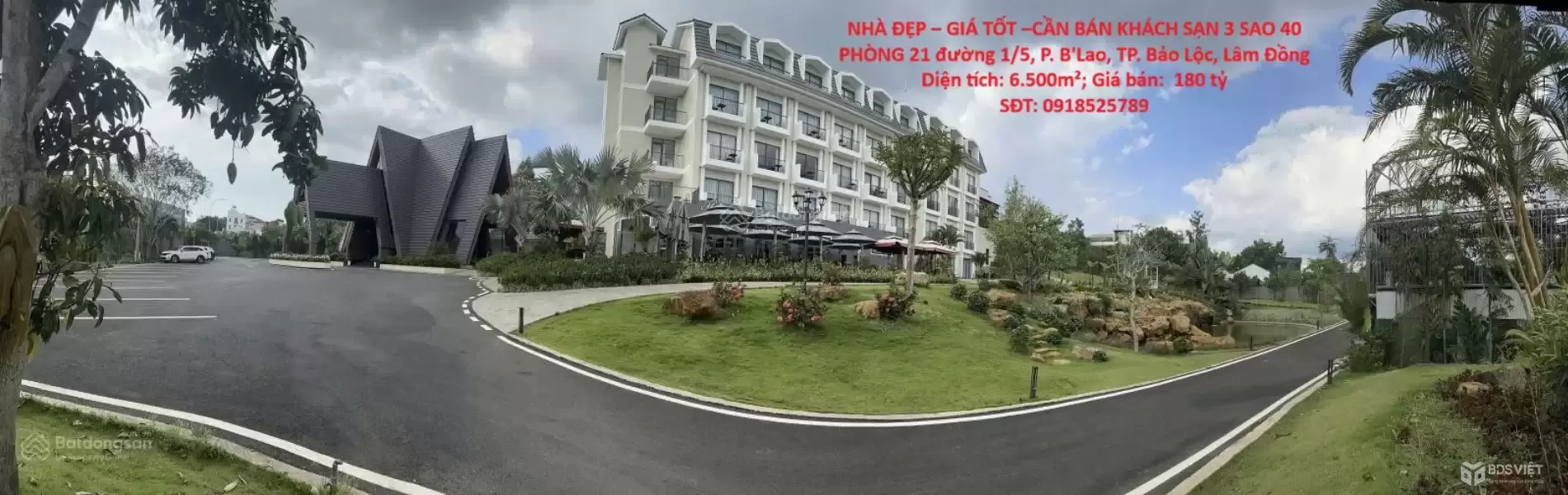 NHÀ ĐẸP – GIÁ TỐT –CẦN BÁN KHÁCH SẠN 3 SAO 40 PHÒNG 21 đường 1/5, P. B'Lao, TP. Bảo Lộc, Lâm Đồng