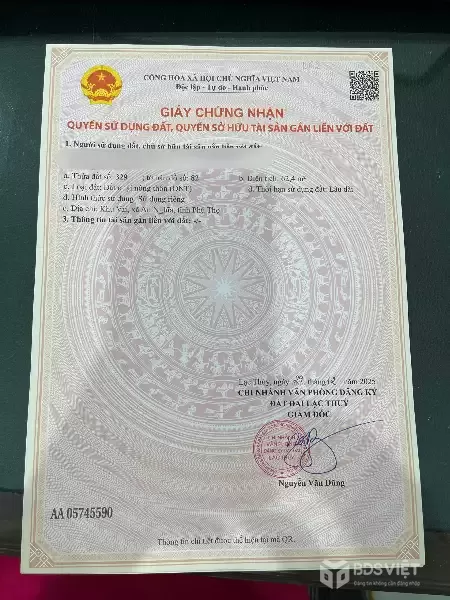 ???? hơn 300tr – đất thị trấn, sổ sẵn, mua là lời