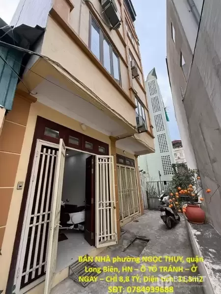 HOT CHÍNH CHỦ BÁN NHÀ phường NGỌC THỤY, quận Long Biên, HN – Ô TÔ TRÁNH – Ở NGAY – CHỈ 8,8 TỶ