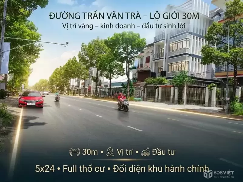 CHÍNH CHỦ Cần Bán ĐẤT TRẦN VĂN TRÀ Phường Hưng Phú, Quận Cái Răng, Cần Thơ - THỔ CƯ 100%