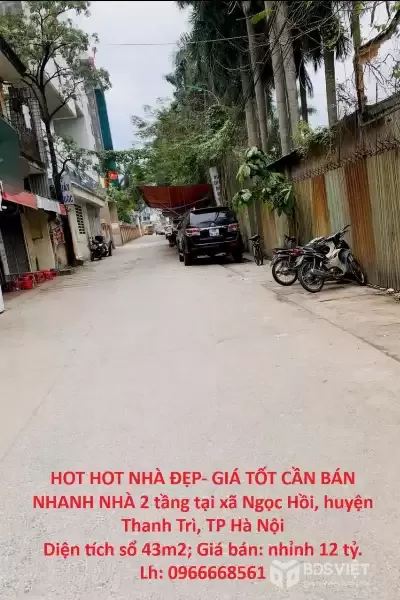 HOT HOT NHÀ ĐẸP- GIÁ TỐT CẦN BÁN NHANH NHÀ 2 tầng tại huyện Thanh Trì, TP Hà Nội