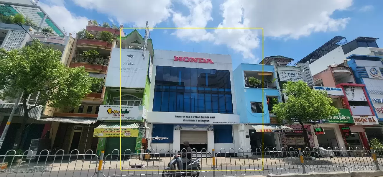 Cho thuê Tòa nhà Mặt Tiền Nguyễn Sơn Q.Tân Phú 384m²,3 TẦNG, NGANG 12M - CẠNH NGÃ TƯ
