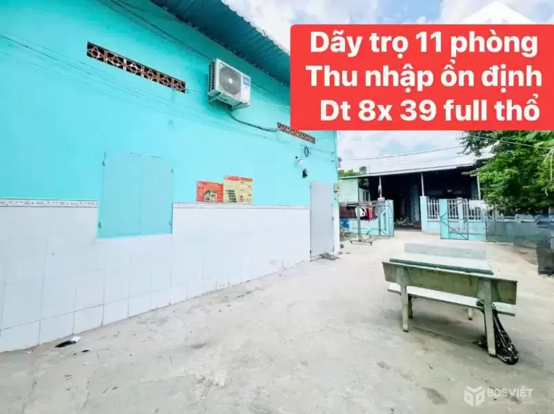 Bán dãy trọ 11 phòng đang có doanh thu ở xã Trung An dt 312m2 full thổ giá 4,6 tỷ