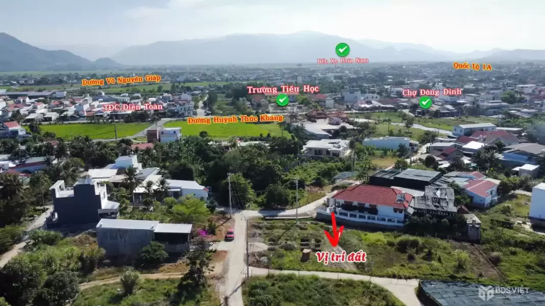 Đất Diên Toàn – 109m² Full Thổ – Ô Tô 4m – Chỉ 1.65 Tỷ