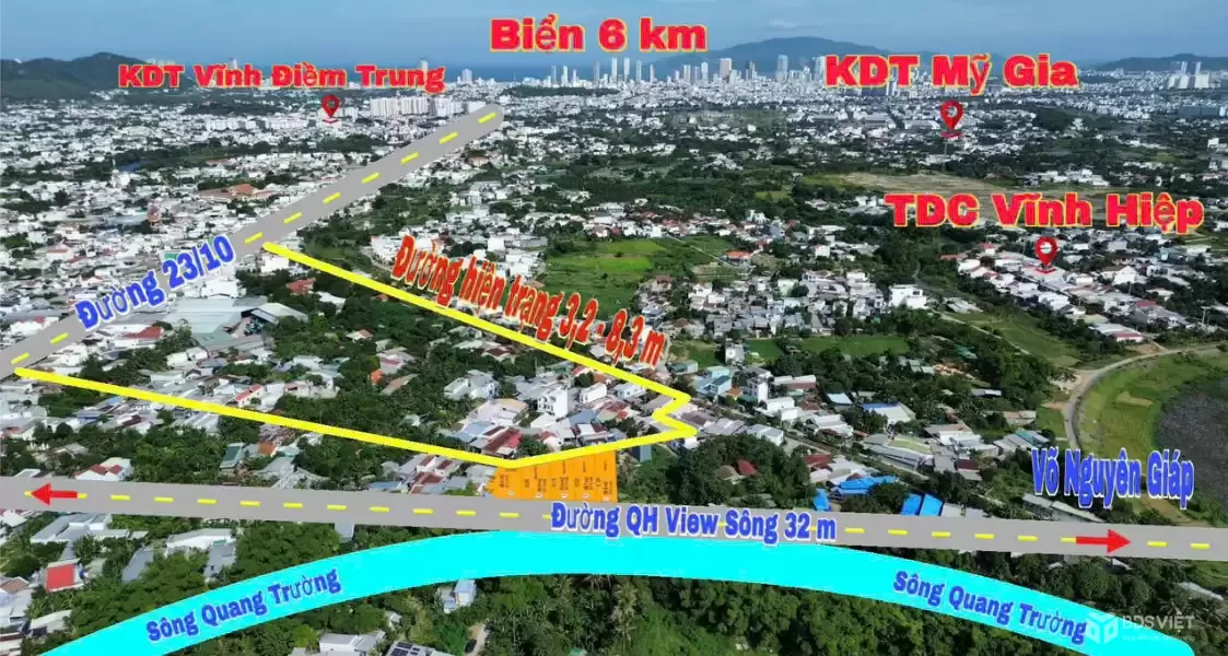Đất View Sông Vĩnh Hiệp – 90m² Ngang 7m – Ô Tô Tới Nơi – 2.29 Tỷ