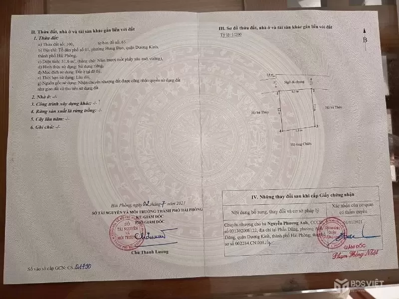 Bán đất ngõ ô tô Mạc Đăng Doanh, Hưng Đạo giá chỉ 8xx triệu - ZALO 0567 222 555