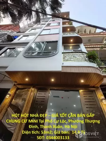 HÓT HÓT NHÀ ĐẸP – GIÁ TỐT CẦN BÁN GẤP CHUNG CƯ MINI Tại Phường Thượng Đình, Thanh Xuân, Hà Nội