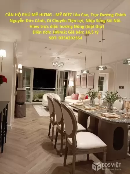 CĂN HỘ PHÚ MỸ HƯNG - MỸ ĐỨC Lầu Cao, Trục Đường Chính Nguyễn Đức Cảnh, Di Chuyển Tiện Lợi, Nhịp Sống Sôi Nổi.