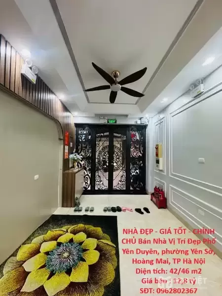 NHÀ ĐẸP - GIÁ TỐT - CHÍNH CHỦ Bán Nhà Vị Trí Đẹp Phố Yên Duyên, phường Yên Sở, Hoàng Mai, TP Hà Nội