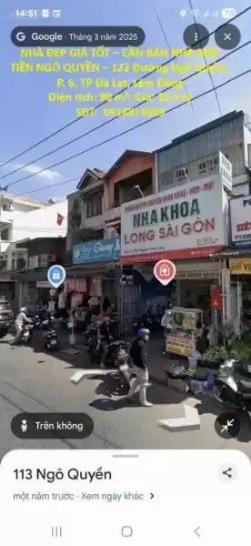 NHÀ ĐẸP GIÁ TỐT – CẦN BÁN NHÀ MẶT TIỀN NGÔ QUYỀN – 122 Đường Ngô Quyền, P. 6, TP Đà Lạt, Lâm Đồng
