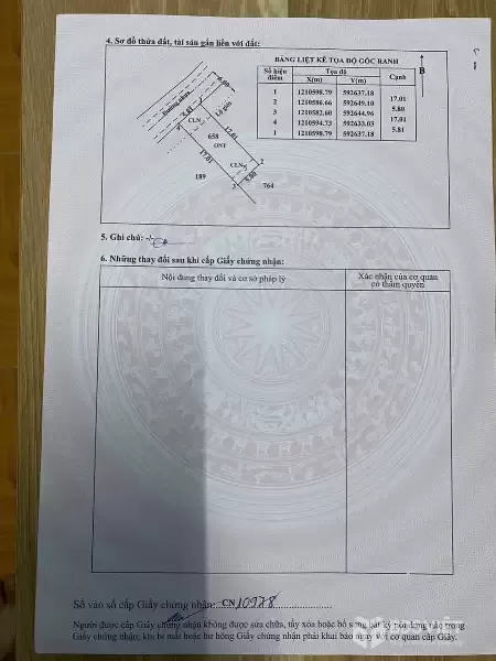 Bán đất mặt tiền đường nhựa 65 , xã Tân Thạnh Đông dt 98,6m2 ( 70m2 thổ ) giá 2,2 tỷ