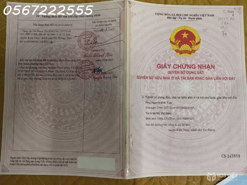 Bán đất TDP Đề Thám, Minh Đức, Đồ Sơn - Trục đường rộng 6m - ZALO 0567 222 555