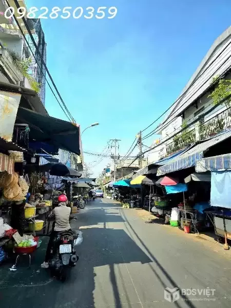 TÂN BÌNH - MẶT TIỀN - GẦN CHỢ BÀ HOA - 119M² - NGANG 7M - CHỈ 12 T.Ỷ x