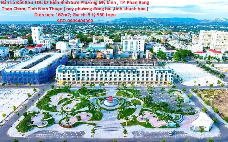 Bán Lô Đất Khu TDC k2 Biển Bình Sơn Phường Mỹ bình , TP. Phan Rang Tháp Chàm, Tỉnh Ninh Thuận