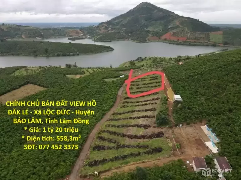 CHÍNH CHỦ BÁN ĐẤT VIEW HỒ ĐĂK LÉ - Xã LỘC ĐỨC - Huyện BẢO LÂM, Tỉnh Lâm Đồng