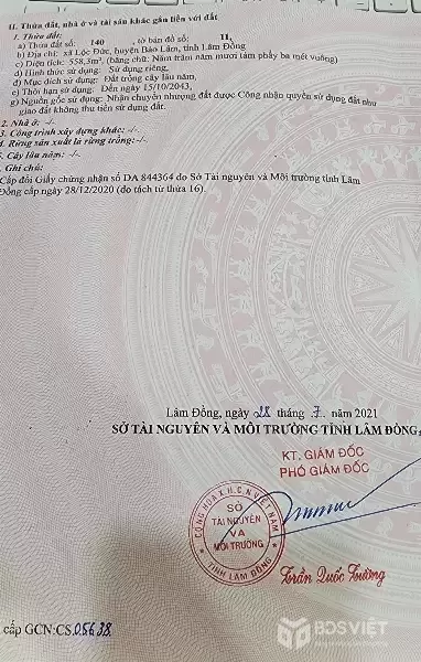 CHÍNH CHỦ BÁN ĐẤT VIEW HỒ ĐĂK LÉ - Xã LỘC ĐỨC - Huyện BẢO LÂM, Tỉnh Lâm Đồng