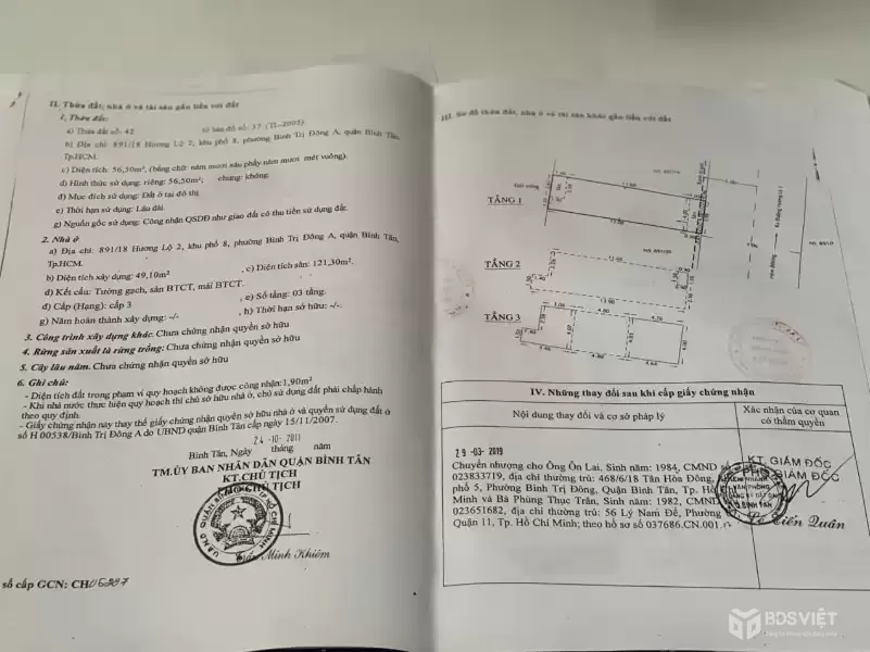 NHÀ ĐẸP – GIÁ TỐT  – CHÍNH CHỦ CẦN BÁN NHÀ Tại   Phường Bình Trị Đông, Bình Tân, HCM