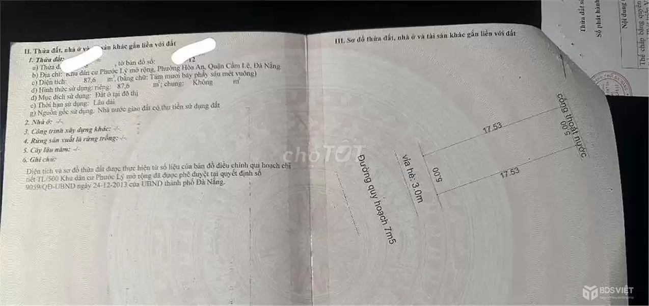 BÁN ĐẤT MẶT TIỀN NGUYỄN CÔNG TRIỀU – KĐT PHƯỚC LÝ - Giá đầu tư.