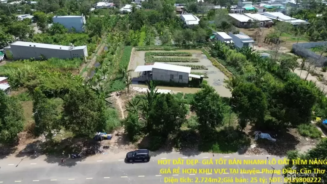 HOT ĐẤT ĐẸP- GIÁ TỐT BÁN NHANH LÔ ĐẤT TIỀM NĂNG GIÁ RẺ HƠN KHU VỰC TẠI Huyện Phong Điền, Cần Thơ