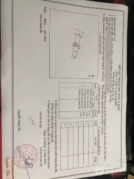 CHỤC CHÍNH KINH DOANH TẠI XUÂN ĐỒNG TÂN MIMH -XÃ SÓC SƠN THÀNH PHỐ HN - DIỆN TÍCH 103,8 M -KHUÔN THỬA ĐẸP -RÀNH CHO NHÀ ĐẦU TƯ THÔNG THÁI