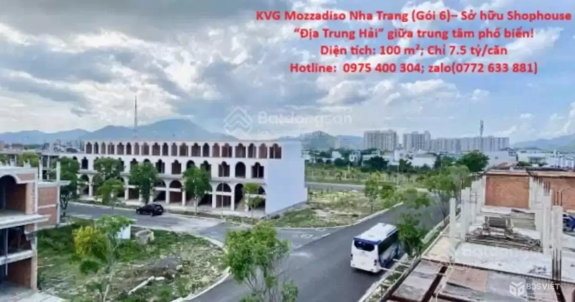 KVG Mozzadiso Nha Trang (Gói 6)– Sở hữu Shophouse “Địa Trung Hải” giữa trung tâm phố biển!