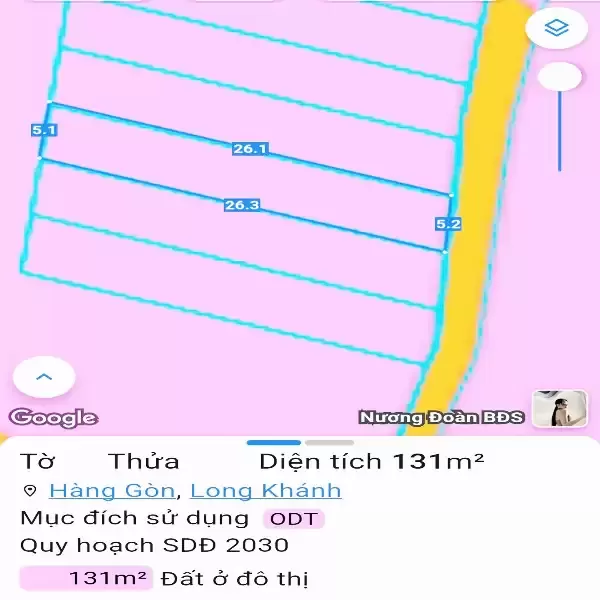 5x26 MT NHỰA LỚN  NGAY DT770B và KDC XUÂN TÂN, TP LONG KHÁNH. ĐN