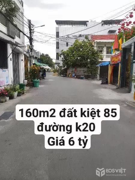 Chính chủ cần bán lô đường K20 - Khuê Mỹ - Ngũ Hành Sơn - 160m2 - Giá 6 tỷ - Liên hệ 0932514255