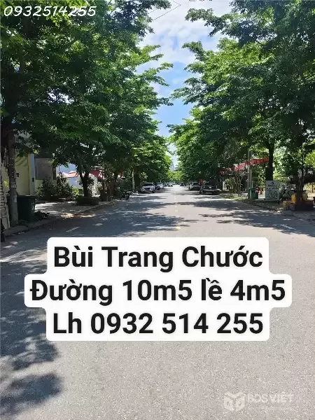 Bán đất Bùi Trang Chước - Hoà Xuân Cẩm Lệ - Đường 10m5 - Giá bán 7.3 tỷ TL