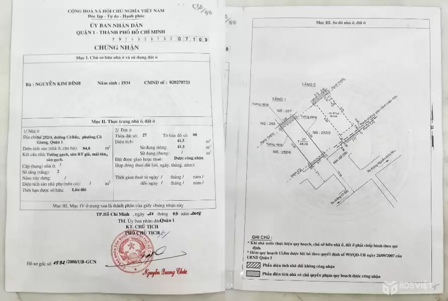 NHÀ ĐẸP – GIÁ TỐT – Chính Chủ Bán Nhà ĐƯỜNG NGUYỄN KHẮC NHU  Phường Cô Giang, Quận 1, HCM