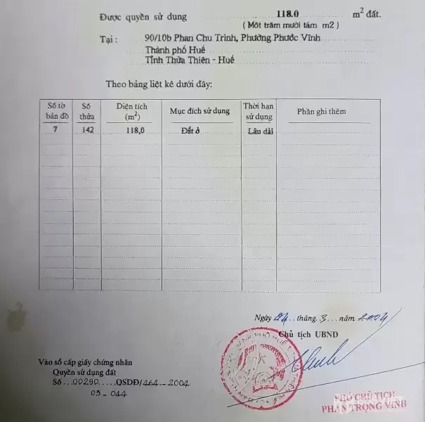 ĐẤT ĐẸP – GIÁ TỐT – CHÍNH CHỦ CẦN BÁN 4 LÔ LIỀN KỀ tại Kiệt 198/32 & 198/34 Đường Phan Chu Trinh, TP. Huế