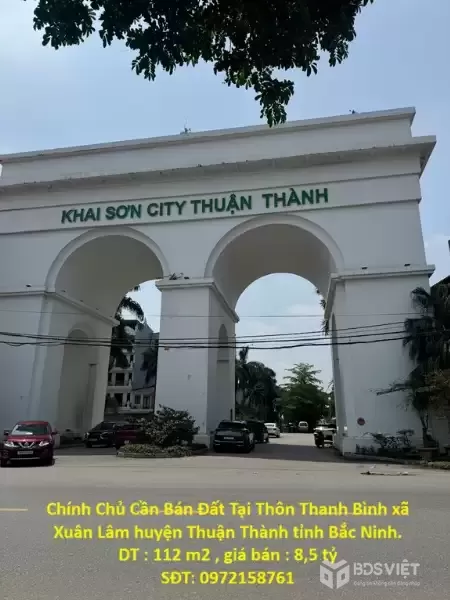Chính Chủ Cần Bán Đất Tại Thôn Thanh Bình xã Xuân Lâm huyện Thuận Thành tỉnh Bắc Ninh.