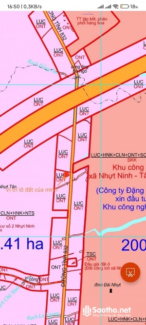 Chính chủ cần bán miếng Đất thổ cư 2 mặt tiền Nhựt Ninh - Tân Trụ - Long An